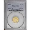 Image 1 : "1852 $2 1/2 MS62 PCGS. Fully brilliant,"