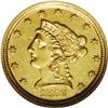 Image 1 : 1857-D $2 1/2 MS61 NGC. Variety 20-M. A