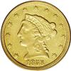 Image 1 : "1858-C $2 1/2 XF45 PCGS. Variety 18-J, "