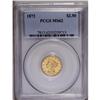 Image 3 : 1872 $2 1/2 MS62 PCGS. Scarce in all gr