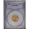 Image 3 : 1901 $2 1/2 MS66 PCGS. The base of the 