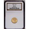 Image 1 : 1902 $2 1/2 MS64 NGC. A penetratingly s