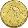 Image 1 : 1904 $2 1/2 MS66 PCGS. This pinpoint-sh