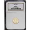 Image 3 : 1907 $2 1/2 MS65 NGC. Vivacious luster 