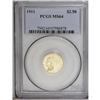 Image 3 : 1911 $2 1/2 MS64 PCGS. Sharply struck w