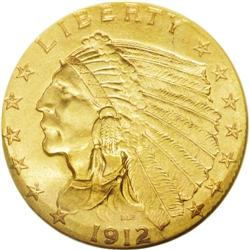 1912 $2 1/2 MS64 NGC. A lovely example 