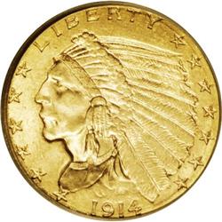 1914-D $2 1/2 MS64 PCGS. Not only is th
