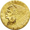 Image 1 : 1915 $2 1/2 MS64 NGC. The satiny golden