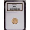 Image 1 : 1925-D $2 1/2 MS64 NGC. Brassy-gold sur