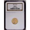 Image 1 : 1927 $2 1/2 MS64 NGC. Deep peach-gold a
