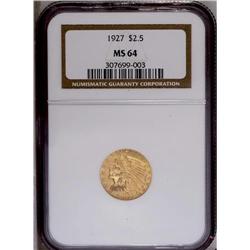 1927 $2 1/2 MS64 NGC. Terrific eye appe