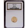 Image 1 : "1928 $2 1/2 MS64 NGC. Bright, well fros"