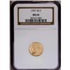 Image 1 : 1929 $2 1/2 MS64 NGC. This is a highly 