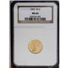 Image 1 : 1929 $2 1/2 MS64 NGC. Generally well st