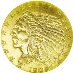 1909 $2 1/2 PR64 NGC. From an original 