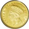 Image 1 : 1854 $3 MS62 PCGS. The Three dollar pie