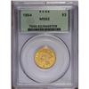 Image 3 : 1854 $3 MS62 PCGS. The Three dollar pie