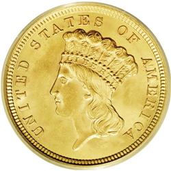 1854 $3 MS64 PCGS. The 1854 is importan