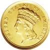 Image 1 : 1854-D $3 --Repaired--ANACS. AU50 Detai