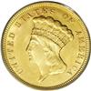 Image 1 : "1856 $3 MS61 PCGS. The 1861, with a min"