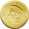 Image 1 : 1857 $3 MS62 NGC. Fully lustrous and sh