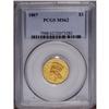 Image 3 : "1867 $3 MS62 PCGS. With only 2,650 piec"
