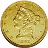 Image 1 : 1842-D $5 Small Date AU55 NGC. Variety 
