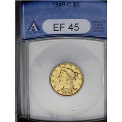 1849-C $5 XF45 ANACS. From a different 