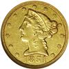 Image 1 : 1851-C $5 AU50 NGC. Variety 16-G. A mod