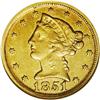 Image 1 : 1851-D $5 AU55 NGC. Variety 26-R. Pumpk