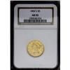 Image 3 : 1852-C $5 AU55 NGC. Variety 18-H. The c