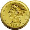 Image 1 : 1852-D $5 MS61 NGC. Variety 27-U. A ver