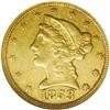 Image 1 : 1853-C $5 AU53 NGC. Variety 20-H. An or