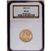 Image 1 : 1885-S $5 MS64 NGC. This is a no-questi