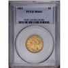 Image 1 : 1893 $5 MS64 PCGS. Mint-green and pink-