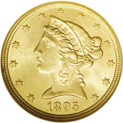 1895 $5 MS66 NGC. This is a gorgeous Ge