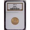 Image 1 : "1899 $5 MS64 NGC. This satiny, well str"
