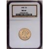 Image 1 : 1900 $5 MS64 NGC. Slightly soft around 
