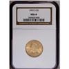 Image 1 : "1901-S $5 MS64 NGC. Soft, glowing luste"