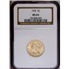 Image 1 : 1905 $5 MS64 NGC. Creamy luster bathes 
