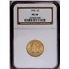 Image 1 : 1906 $5 MS64 NGC. Lustrous surfaces yie