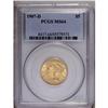 Image 1 : 1907-D $5 MS64 PCGS. Thoroughly lustrou