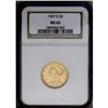 Image 3 : 1907-D $5 MS65 NGC. Second year of issu