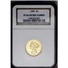 Image 3 : 1845 $5 PR66 Ultra Cameo NGC. The histo