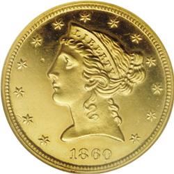 1860 $5 PR64 Cameo NGC. Regardless of t
