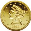 Image 1 : 1864 $5 PR63 Cameo NGC. 1864[$5] PR63 C