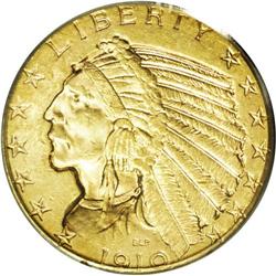 1910-S $5 MS62 PCGS. Boldly struck (exc