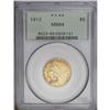 Image 3 : 1912 $5 MS64 PCGS. Deep copper-golden p
