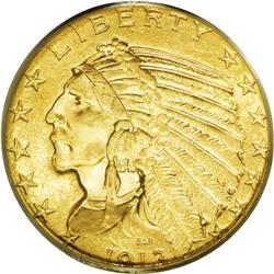 1913-S $5 MS64 PCGS. The 1913-S half ea