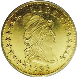 1795 $10 13 Leaves MS61 PCGS. Breen-683